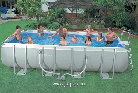 Бассейн INTEX Rectangular Ultra Frame 4,0х2,0х1,0м Бассейн INTEX Rectangular Ultra Frame 4,0х2,0х1,0м