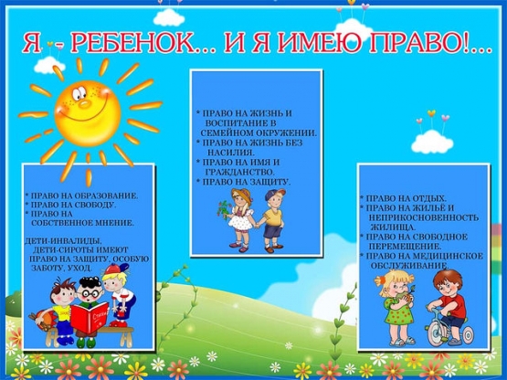 Оформление стенда права ребенка в детском саду Оформление стенда права ребенка в детском саду