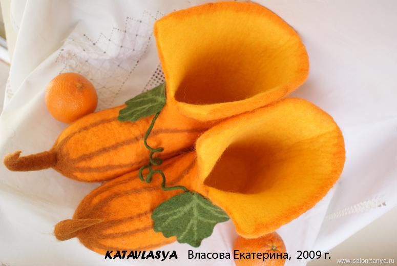 Валяные тыквы мастер класс