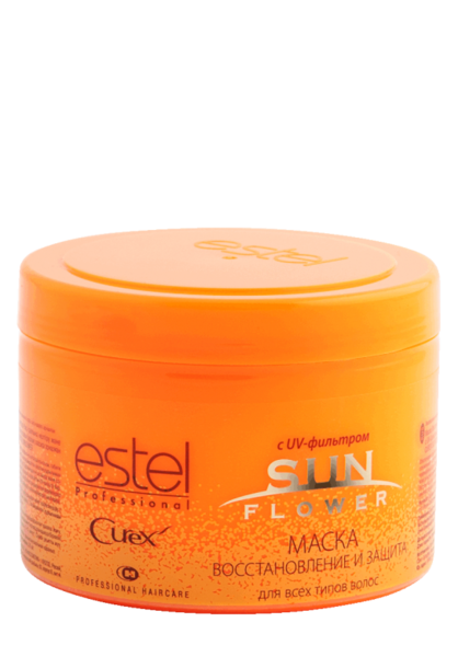 Маска CUREX SUN FLOWER для волос - восстановление и защита с UV-фильтром, 500 мл CUS500/M2 Маска CUREX SUN FLOWER для волос - восстановление и защита с UV-фильтром, 500 мл CUS500/M2