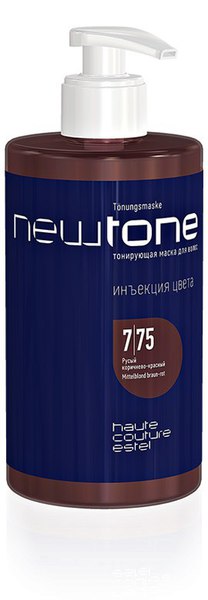 7/75 Тонирующая маска для волос NEWTONE ESTEL HAUTE COUTURE Русый коричнево-красный 435мл, 7/75 Тонирующая маска для волос NEWTONE ESTEL HAUTE COUTURE Русый коричнево-красный 435мл,
