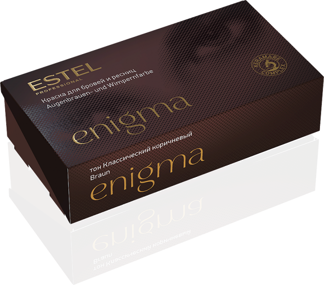 Enigma Краска для бровей и ресниц тон №4, классический коричневый 20/20мл Enigma Краска для бровей и ресниц тон №4, классический коричневый 20/20мл
