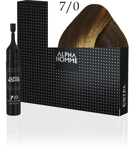 Краска Пена против седины для волос ESTEL ALPHA HOMME: тон 7/0 русый Объём: 10 мл AH7/0 Краска Пена против седины для волос ESTEL ALPHA HOMME: тон 7/0 русый Объём: 10 мл AH7/0