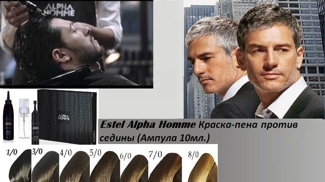 Пена против седины ESTEL ALPHA HOMME Colorations-Set NEW !!!!!! Объём: 5ампул*10 мл Пена против седины ESTEL ALPHA HOMME Colorations-Set NEW !!!!!! Объём: 5ампул*10 мл