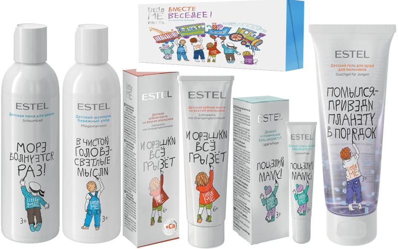 Коллекция для мальчиков ESTEL LITTLE ME (шамп, гель , пена , з/паста, бальз гиг) LM/SET/B/5 Коллекция для мальчиков ESTEL LITTLE ME (шамп, гель , пена , з/паста, бальз гиг) LM/SET/B/5