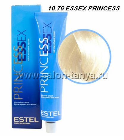 10/76 Крем-краска ESTEL PRINCESS ESSEX, светлый блондин коричнево-фиолетовый/снежный лотос 10/76 Крем-краска ESTEL PRINCESS ESSEX, светлый блондин коричнево-фиолетовый/снежный лотос