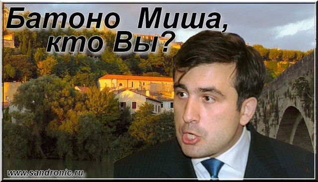 Батоно Миша, кто Вы? Михаил Саакашвили. Батоно Миша, кто Вы? Михаил Саакашвили.