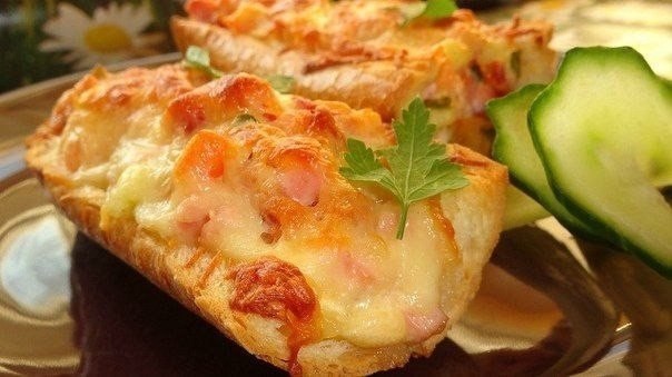 Рецепты с багетом с начинкой в духовке