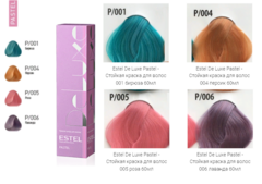 Estel DE LUXE Pastel, 60 мл. Используется на обесцвеченной базе. Estel DE LUXE Pastel, 60 мл. Используется на обесцвеченной базе.