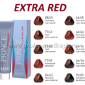 Крем-краска для волос EXTRA RED PRINCE 100 мл. 10 оттенков &mdash; для насыщенного и интенсивного окрашивания в красные и медные тона.