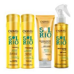 Набор Sol do Rio "Умная система"  Shampoo 250ml + Conditioner 250ml + Re - Charge Protein 250ml + Beach Waves 215ml 